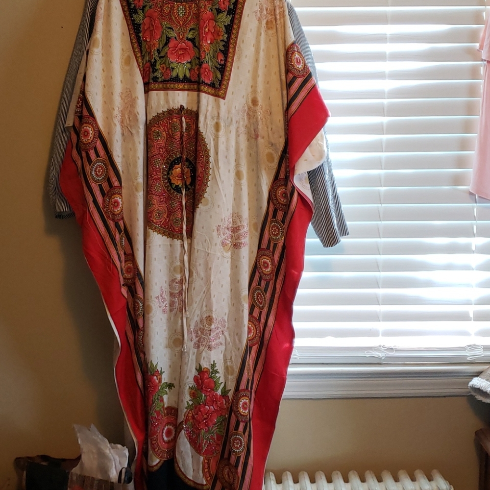 Kimono style maxi dress